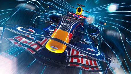 Dynamic Formula One Racer Wallpaper Art wallpaper