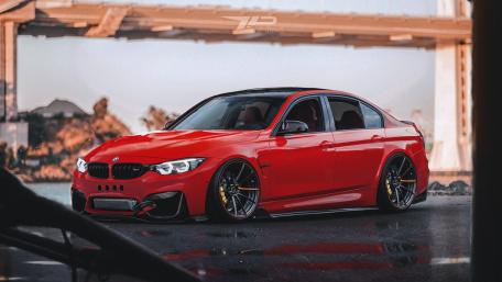 Red BMW M3 F80 Under Sunset wallpaper