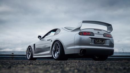 Toyota Supra MK4 Sleek Supercar Elegance wallpaper