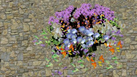 Flower bouquet wallpaper