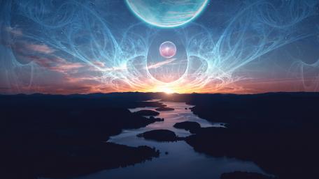 Mystical Cosmic Horizon in 4K wallpaper