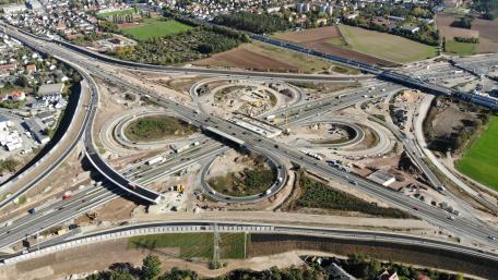 Junction of Federal Highway 3 & Federal Highway 73 in Germany wallpaper
