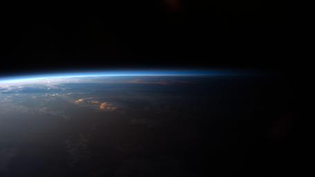 Sunset over Western South America wallpaper
