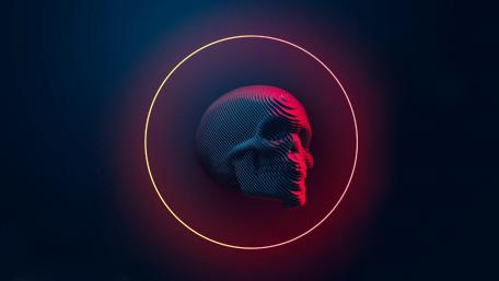 3d skull wallpaper