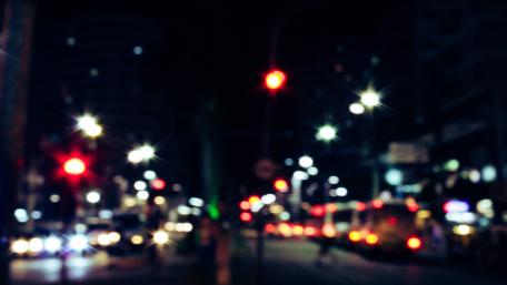 Vibrant City Nights in Bokeh Style wallpaper