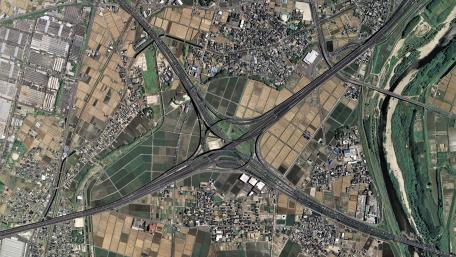 Road Junction in Toyota, Japan wallpaper