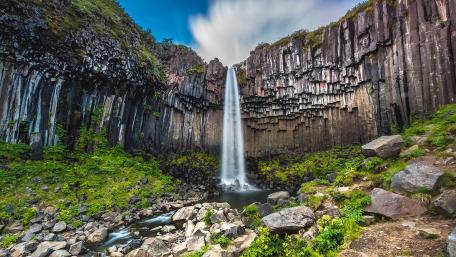 Svartifoss Waterfall wallpaper