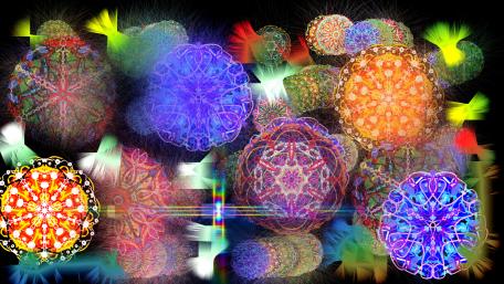 Colorful figures wallpaper
