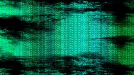 Digital Matrix in Neon Tones wallpaper