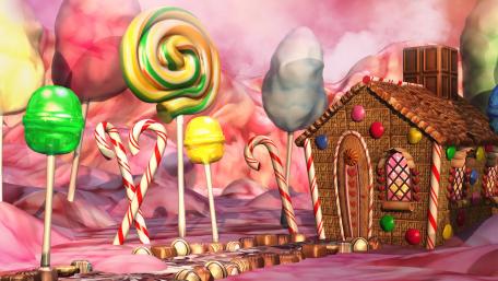 Whimsical Candy Fantasy Wonderland wallpaper