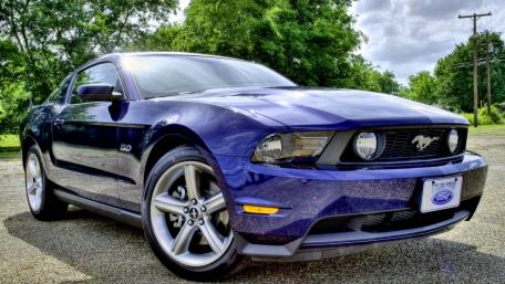 Sleek Ford Mustang Captured in Natural Serenity wallpaper