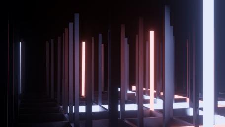Ethereal Light Maze in Fantasy Realm wallpaper