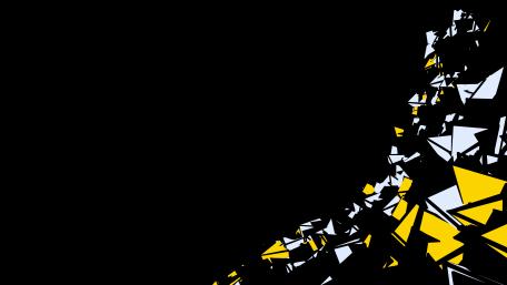 Black, white and yellow graphic design wallpaper