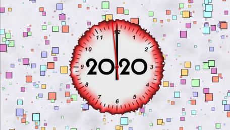2020 New Year midnight wallpaper