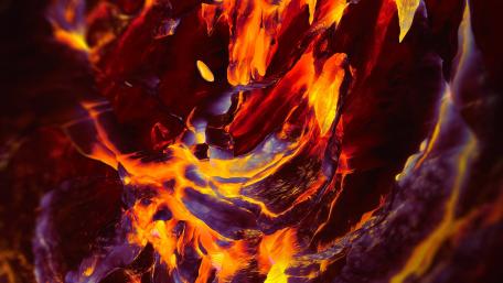 Fiery Essence of Abstract Art wallpaper