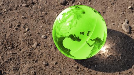 Green Earth in Anime Style wallpaper