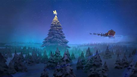 Magical Christmas Eve Flight wallpaper