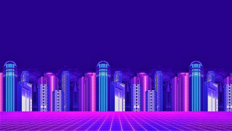 Neon Metropolis Dreamscape wallpaper