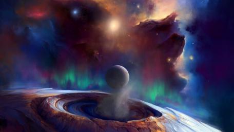 Fantasy space art wallpaper