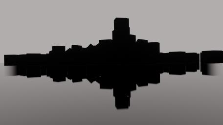 Monochrome Reflection of Urban Silence wallpaper
