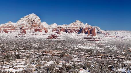 Snow Covered Sedona, Arizona wallpaper