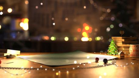 Festive Christmas Bokeh Lights wallpaper