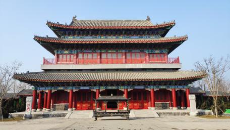 Temple building wallpaper