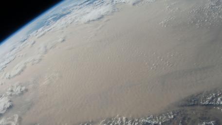 Massive Dust Storm Engulfs Gobi Desert wallpaper