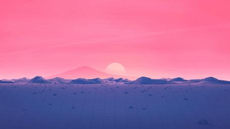 Pristine Pink Poly Peaks wallpaper