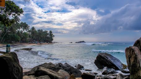 Scene from Unawatuna, Sri Lanka wallpaper