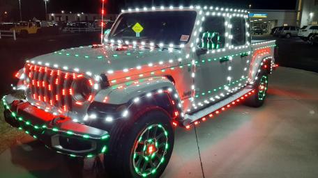 Lit Jeep wallpaper