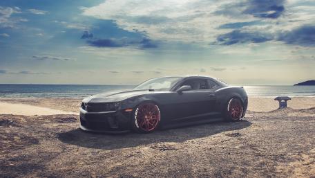 Sports Car by the Ocean wallpaper
