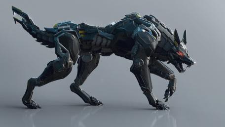 Mech wolf wallpaper