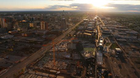 Rogers Place During Construction wallpaper