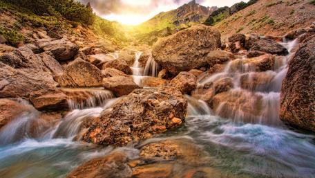Evening atmosphere wallpaper