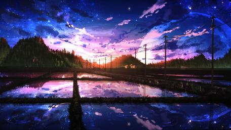 Serene Twilight Over Tranquil Waters wallpaper
