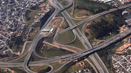 Aerial Photograph of an Interchange in São Paulo wallpaper