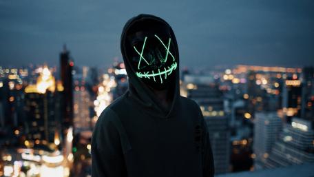 Neon Mask wallpaper