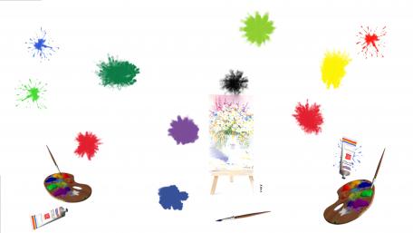 Painting workshop wallpaper
