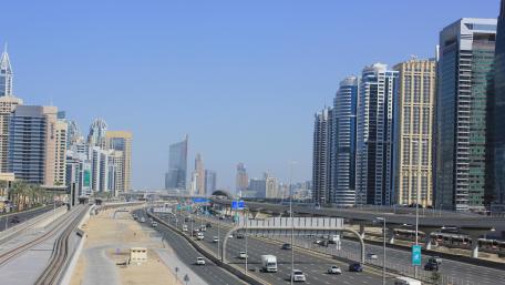 Sheikh Zayed Road in Dubai wallpaper