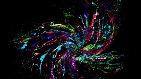 Explosive Spectrum Burst in the Dark wallpaper