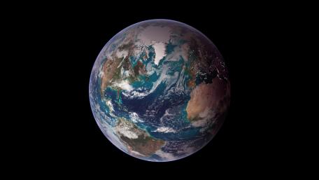 Twin Blue Marbles: Western Hemisphere wallpaper