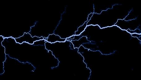 Dark blue lightning wallpaper