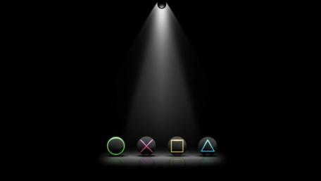 Premium game key under light in deep dark wallpaper
