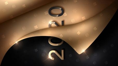 Premium gold & dark new year calendar 2020 wallpaper