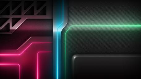 RGB lightning lines wallpaper