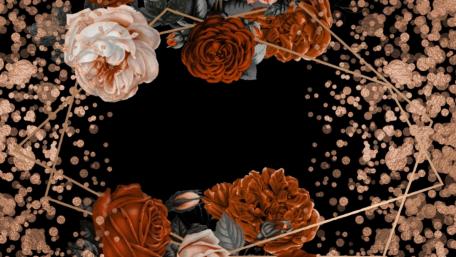 Copper rose wallpaper