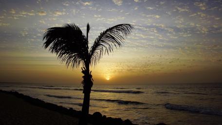 Sunset on the Atlantic wallpaper