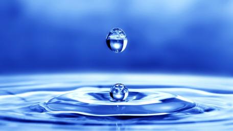Crystal Blue Waterdrop Splash wallpaper