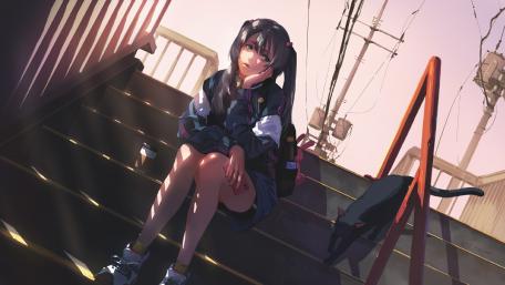 School Steps Serenity wallpaper